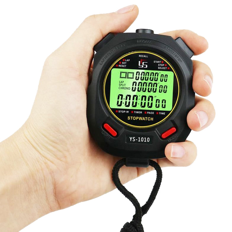 YS 3 Rows Display Luminous Stopwatch Timer Training Referee Stopwatch, Style:, YS-1010 10 Memories, YS-1030 30 Memories, YS-1060 60 Memories, YS-1100 100 Memories