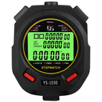 YS 3 Rows Display Luminous Stopwatch Timer Training Referee Stopwatch, Style:, YS-1010 10 Memories, YS-1030 30 Memories, YS-1060 60 Memories, YS-1100 100 Memories