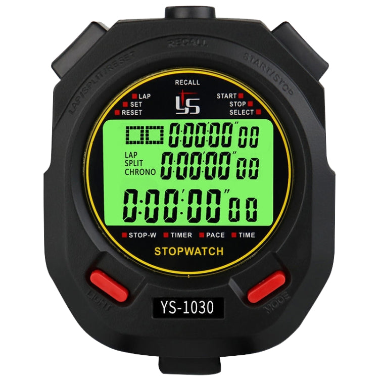 YS 3 Rows Display Luminous Stopwatch Timer Training Referee Stopwatch, Style:, YS-1010 10 Memories, YS-1030 30 Memories, YS-1060 60 Memories, YS-1100 100 Memories