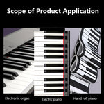 M52 88/76/61/54/49 Keys Piano Keyboard Stickers, Tree, Giraffe