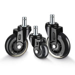 Furniture PU Universal Plug Caster Office Chair Mute Wheel, Size: 3 Inch, 2 Inch, 2.5 Inch, 3 Inch