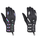 WEST BIKING Cycling Breathable Long Finger Self-locking Gloves with Buckle, M, L, XL, 2XL