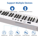 88-Key Portable Smart Folding Electric Piano, EU Plug