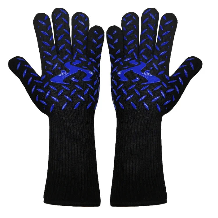 1 Pair High Temperature Resistant Silicone BBQ Gloves  Anti-Scalding Gloves, BBQ Red, BBQ Black, BBQ Blue, Big Flame Red, Big  Flame Black, Big Flame Blue, Flame Dots Red, Flame Dots  Black, Flame Dots  Blue, BBQ Flame Red, BBQ Flame Black             ...