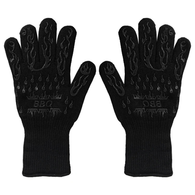 1 Pair High Temperature Resistant Silicone BBQ Gloves  Anti-Scalding Gloves, BBQ Red, BBQ Black, BBQ Blue, Big Flame Red, Big  Flame Black, Big Flame Blue, Flame Dots Red, Flame Dots  Black, Flame Dots  Blue, BBQ Flame Red, BBQ Flame Black             ...