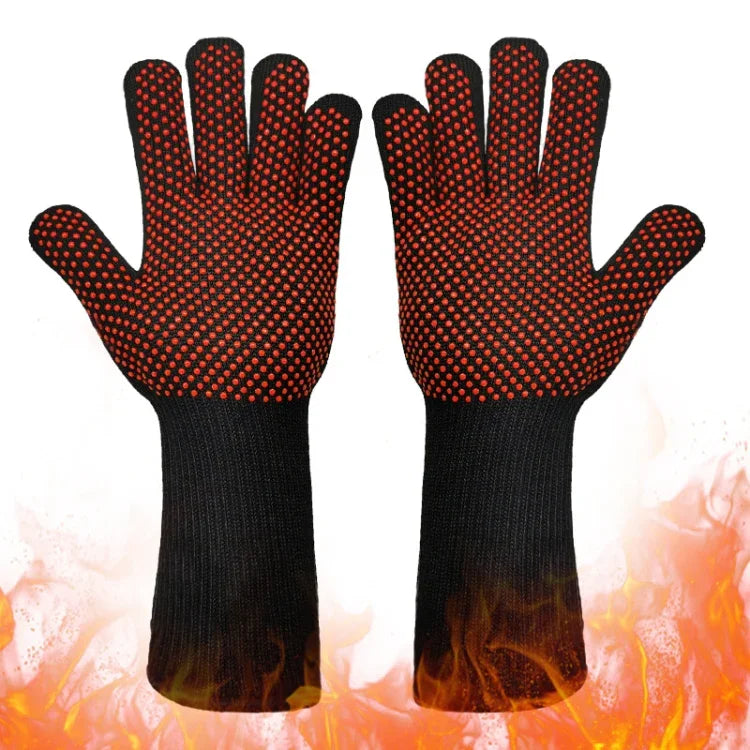 1 Pair High Temperature Resistant Silicone BBQ Gloves  Anti-Scalding Gloves, BBQ Red, BBQ Black, BBQ Blue, Big Flame Red, Big  Flame Black, Big Flame Blue, Flame Dots Red, Flame Dots  Black, Flame Dots  Blue, BBQ Flame Red, BBQ Flame Black             ...