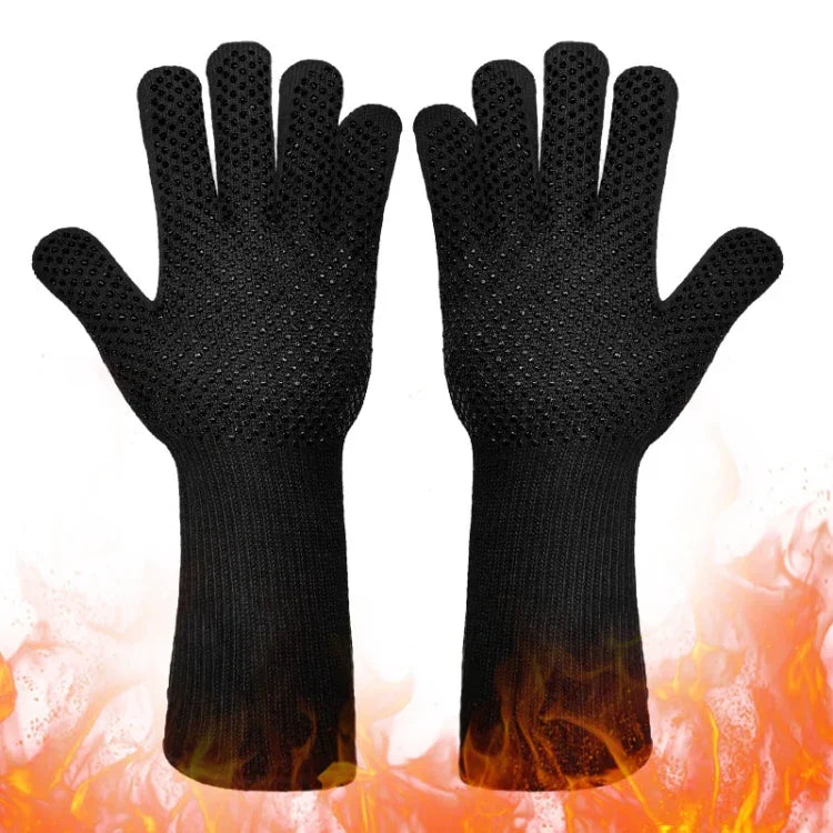 1 Pair High Temperature Resistant Silicone BBQ Gloves  Anti-Scalding Gloves, BBQ Red, BBQ Black, BBQ Blue, Big Flame Red, Big  Flame Black, Big Flame Blue, Flame Dots Red, Flame Dots  Black, Flame Dots  Blue, BBQ Flame Red, BBQ Flame Black             ...