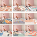 Modern Abstract Geometric Living Room Rug Coffee Table Cushion, 50x80cm, 60x90cm