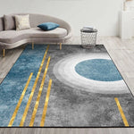 Modern Abstract Geometric Living Room Rug Coffee Table Cushion, 50x80cm, 60x90cm
