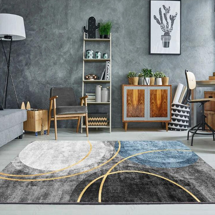 Modern Abstract Geometric Living Room Rug Coffee Table Cushion, 50x80cm, 60x90cm