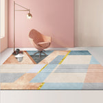 Modern Abstract Geometric Living Room Rug Coffee Table Cushion, 80x200cm, 120x160cm