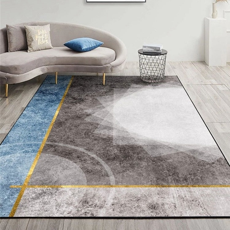 Modern Abstract Geometric Living Room Rug Coffee Table Cushion, 140x200cm