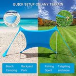 Outdoor Beach Lycra Canopy Camping Tent Sunshade Fishing Tent, Size:, 210x160x150cm, 210x200x150cm, 300x300x200cm