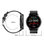 ZL02 Smartwatch mit Herzfrequenzmessung und Schrittzähler, Silikonarmband (Blau), Silikonarmband (Schwarz), Silikonarmband (Pink), Silikonarmband (Gelb)
