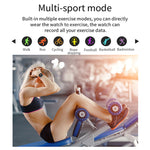 LOANIY CF80 1.08 Inch Heart Rate Monitoring Smart Bluetooth Watch, Gold Steel, Black Steel, Silver Steel