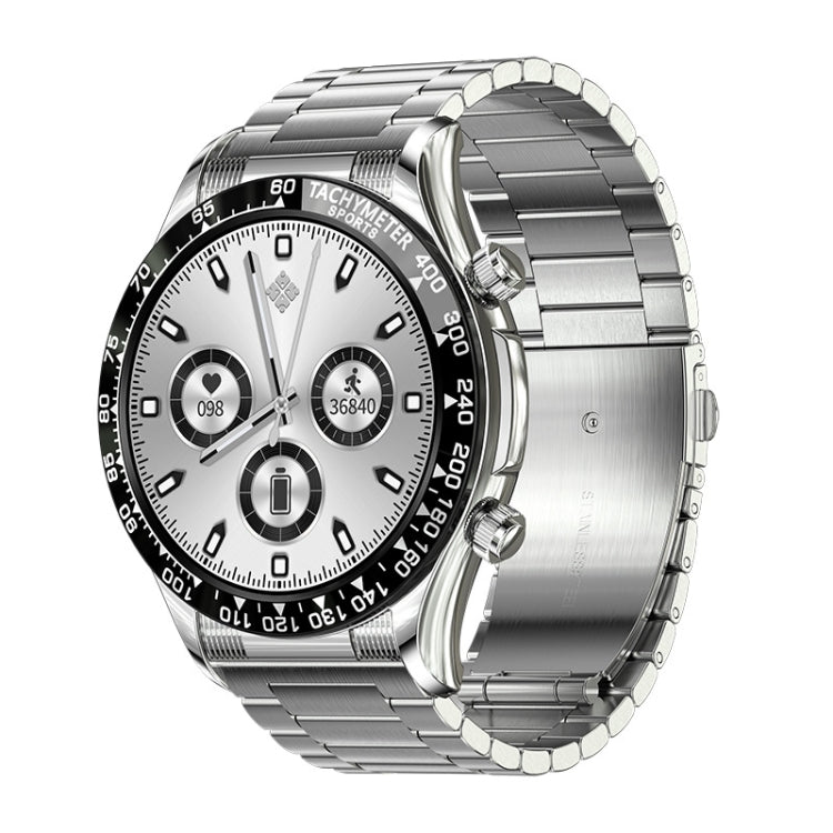 LOANIY E18 Pro Smart Bluetooth Calling Watch with NFC Function, Gold Silicone, Black Leather, Gold Leather, Black Silver Steel, Green Silver Steel, Gold Steel