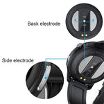 LOANIY E80 1.3 Inch Heart Rate Detection Smart Watch, Black Silicone, Blue Silicone, Red Silicone, Black Leather, Brown Leather, Black Steel