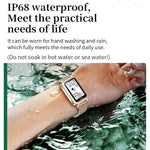 LOANIY HT2 1.28 Inch Heart Rate Detection Pedometer Smart Watch, Gold Steel