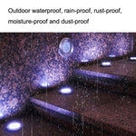 2 PCS 20LEDs Outdoor Waterproof Solar Garden Light Lawn Buried Light, White Light, Yellow Light