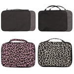 Long Strap Storage Bag With Handheld For Apple Watch, Single Layer (Black), Single Layer (Gray), Double Layer (Black), Double Layer (Gray), Double Layer (Yellow Leopard), Double Layer (Pink Leopard)