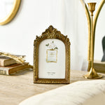 Retro Imitation Wood Home Decor Photo Frames, Spec:, Square-6 inches, Square-7 inches, Arched-6 inches, Arched-7 inches, Oval-6 inches, Oval-7 inches, Bow Round Box, A Model, B Model