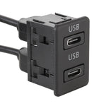 Car Universal Modification Dual Type-C Interface, Type-C+Type-C