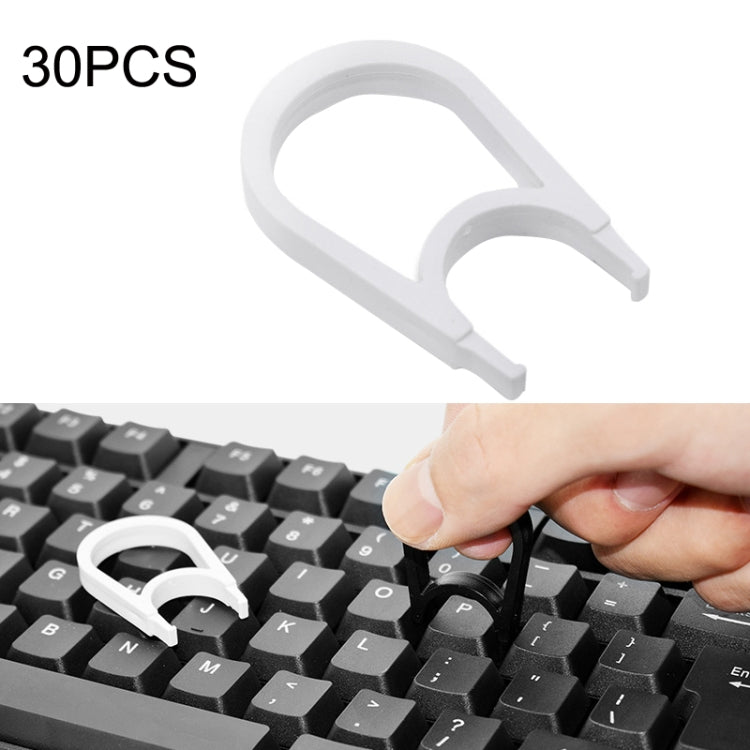 30PCS Computer Keyboard Key Puller Cleaning Key Removal Tool, Blac, Black