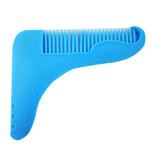 5PCS Beard -Shaped Template Comb Beard Shaped Comb Color Random Delivery, Style:, L Shape, Z Shape