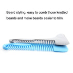 5PCS Beard -Shaped Template Comb Beard Shaped Comb Color Random Delivery, Style:, L Shape, Z Shape