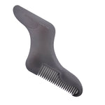 5PCS Beard -Shaped Template Comb Beard Shaped Comb Color Random Delivery, Style:, L Shape, Z Shape