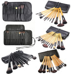 Makeup Brush Set Loose Powder Brush Makeup Tool, 15 PCS / Set Black, 15 PCS / Set Wood Color, 18 PCS / Set Wood Color