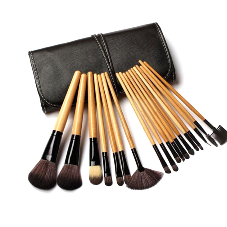 Makeup Brush Set Loose Powder Brush Makeup Tool, 15 PCS / Set Black, 15 PCS / Set Wood Color, 18 PCS / Set Wood Color
