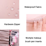 Multifunctional Portable Travel Large Capacity Cosmetic Storage Bag, Matcha Green (Large), Cute Pink (Large), Mist Blue (Large), Dark Gray (Large), Matcha Green (Small), Cute Pink (Small), Mist Blue (Small), Dark Gray (Small)