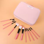 Multifunctional Portable Travel Large Capacity Cosmetic Storage Bag, Matcha Green (Large), Cute Pink (Large), Mist Blue (Large), Dark Gray (Large), Matcha Green (Small), Cute Pink (Small), Mist Blue (Small), Dark Gray (Small)