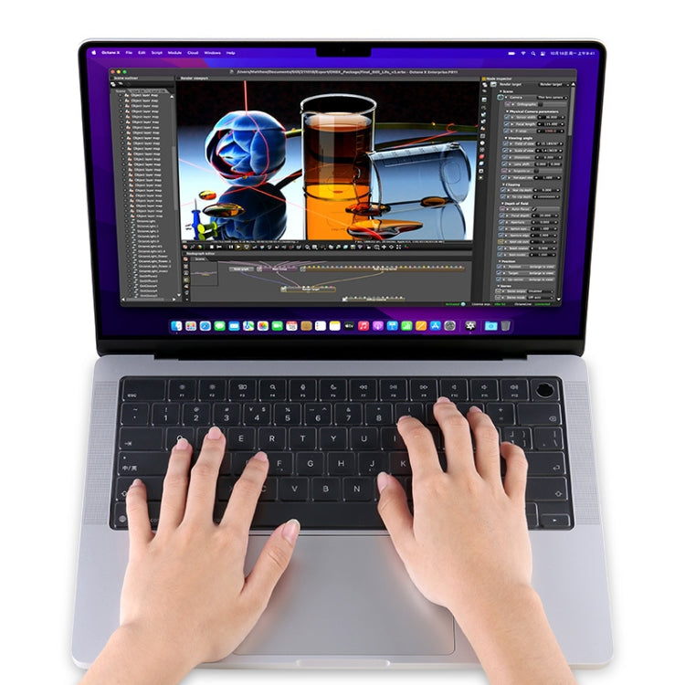 فيلم لوحة مفاتيح لابتوب مقاوم للماء JRC، لـ MacBook Pro 14 A2442