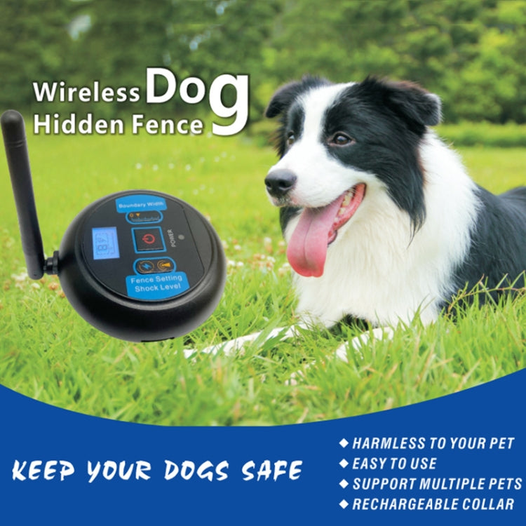Pet Wireless Trainer Bark Stopper Electronic Fence, Specification:, US Plug, EU Plug, AU Plug, UK Plug