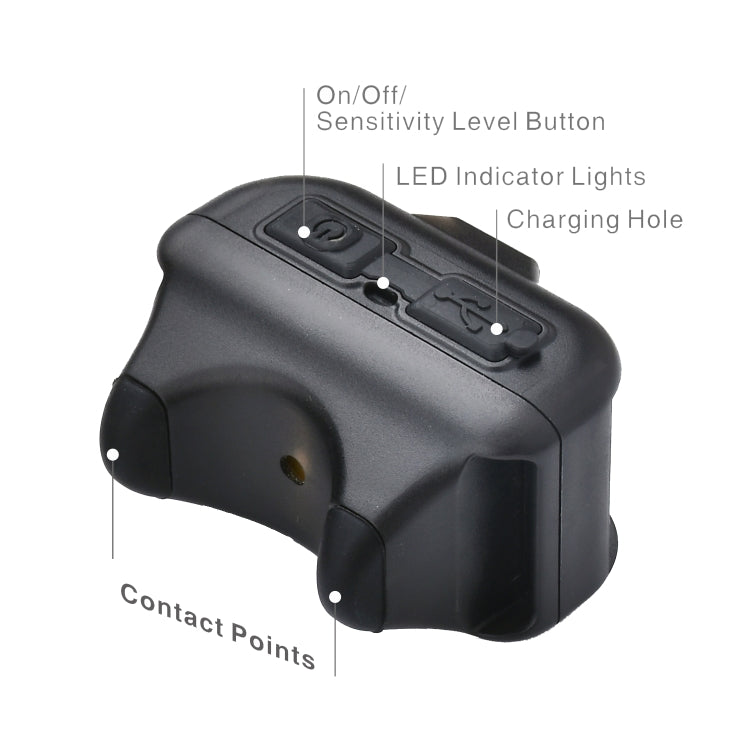 Pet Collar Trainer Rechargeable Automatic Bark Stop, Automatic Bark Stop Black, Automatic Bark Stop Black White Spots