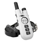 Intelligent Remote Control Dog Trainer Automatic Barking Stop Collar, Collar White, Collar Black