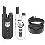 Intelligent Remote Control Dog Trainer Automatic Barking Stop Collar, Collar White, Collar Black