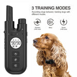 Intelligent Remote Control Dog Trainer Automatic Barking Stop Collar, Collar White, Collar Black