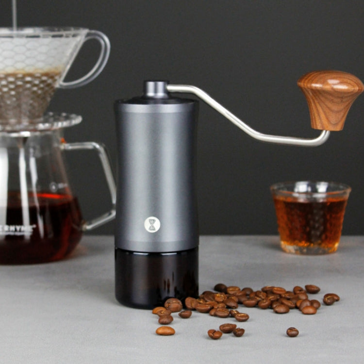Manual Stainless Steel Core Dual Shaft Hand Crank Coffee Bean Grinder, Manual Stainless Steel