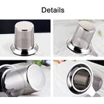 304 Stainless Steel Teapot Flat Bottom High Density Strainer With Handle, 304 Stainless Steel Teapot