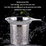 304 Stainless Steel Teapot Flat Bottom High Density Strainer With Handle, 304 Stainless Steel Teapot