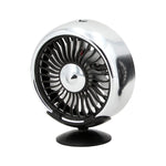 F102 Vehicle Dashboard Multi-function USB Colorful Lights Fan, Black, Silver