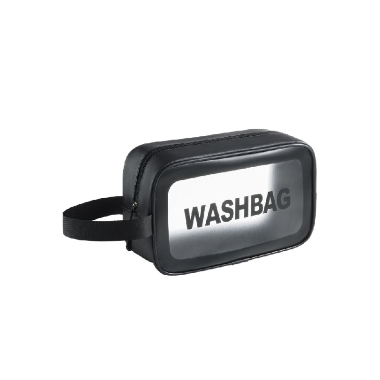 Transparente, wasserdichte Kosmetiktasche aus PVC, Größen: L (Pink), L (Schwarz), L (Weiß), M (Pink), M (Schwarz), M (Weiß), S (Pink), S (Schwarz), S (Weiß)