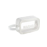 Transparente, wasserdichte Kosmetiktasche aus PVC, Größen: L (Pink), L (Schwarz), L (Weiß), M (Pink), M (Schwarz), M (Weiß), S (Pink), S (Schwarz), S (Weiß)