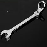 Combination Ratchet Wrench with Flexible Head Dual-purpose Ratchet Tool, 6mm, 7mm, 9mm, 11mm, 16mm, 24mm, 18mm, 20mm, 21mm, 22mm, 23mm