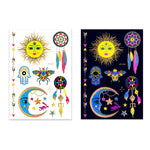2 PCS Fluorescent Bronzing Waterproof Tattoo Stickers, JYG-001, JYG-002, JYG-003, JYG-004, JYG-005, JYG-006, JYG-007, JYG-008