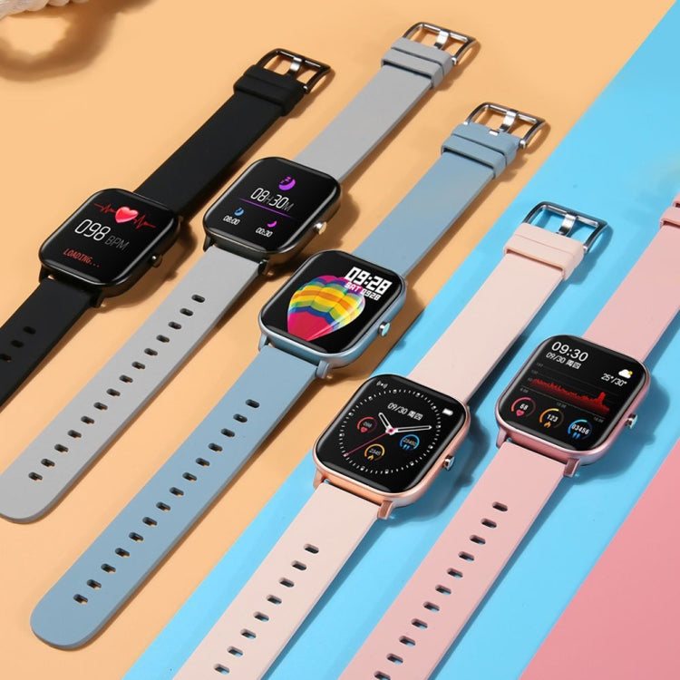P8 1.4 Inch Heart Rate Blood Pressure Monitoring Smart Watch, Blue, Black, Pink, Gold, Silver Gray, Black Steel, Gold Steel