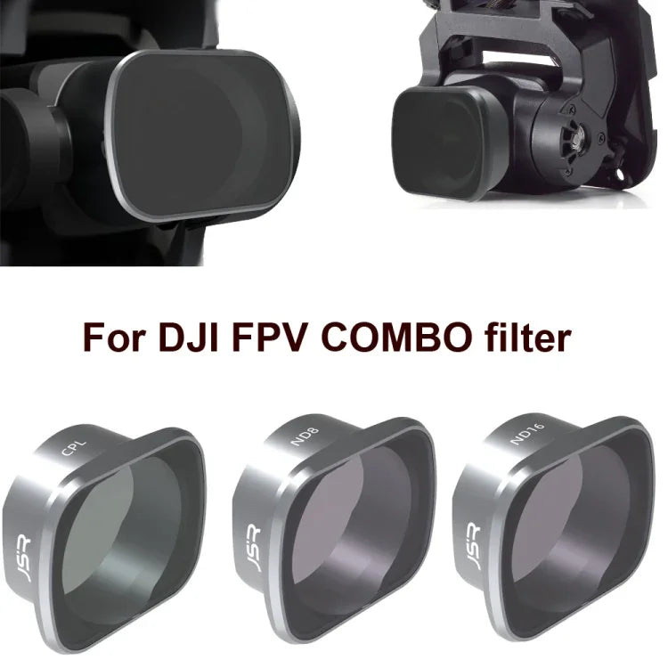 فلاتر طائرة JUNESTAR لطائرة DJI FPV COMBO، الموديل: MCUV، CPL، ND4، ND8، ND16، ND32، ND64، ND8PL، ND16PL، ND32PL، ND64PL، ليلي، نجمي، CPL+ND8+ND16، ND4+ND8+ND16+ND32، ND8/16/32/64PL، UV+CPL+ND4/8/16/32، UV+CPL+ND8/16/32/64+نجمي+ليلي
